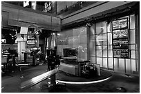 Newsroom, Bloomberg building. NYC, New York, USA ( black and white)