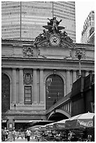 Outside Grand Central Terminal. NYC, New York, USA ( black and white)