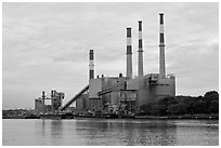Power Station, Queens. NYC, New York, USA ( black and white)