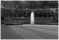 Fountain, Conservatory Garden. NYC, New York, USA ( black and white)