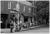 SoHo stores. NYC, New York, USA ( black and white)