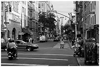SoHo street. NYC, New York, USA ( black and white)