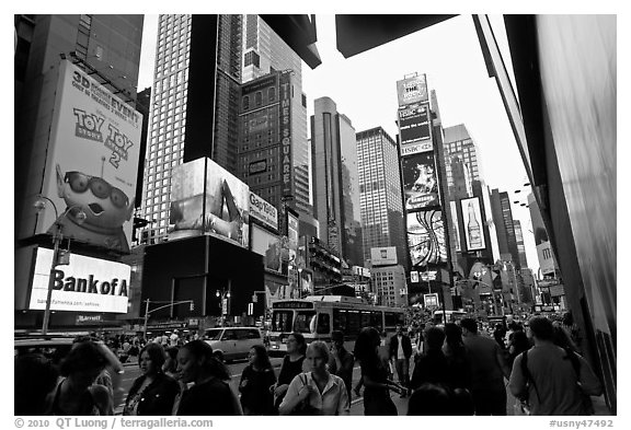 Times Squares. NYC, New York, USA (black and white)
