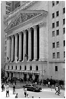 New York Stock Exchange. NYC, New York, USA ( black and white)