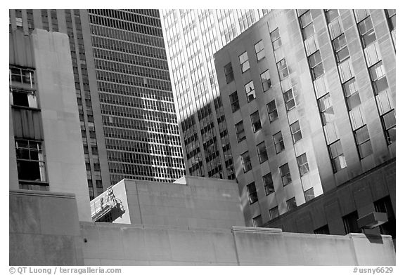 Mix of facades. NYC, New York, USA