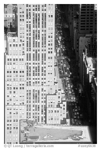 Fifth Avenue seen from the Empire State building. NYC, New York, USA