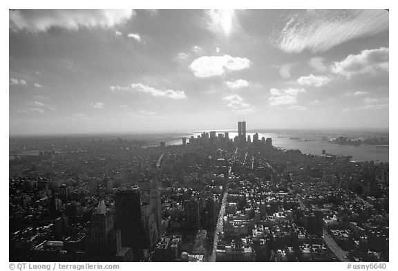Midtown and Lower Manhattan seen from the Empire State Building, afternoon. NYC, New York, USA
