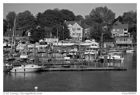 Recreational harbor on the Providence River. Providence, Rhode Island, USA