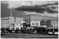 Main street, Custer. Black Hills, South Dakota, USA ( black and white)
