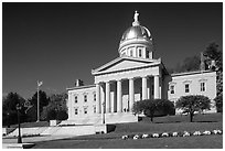 State House, Montpellier. Vermont, New England, USA ( black and white)
