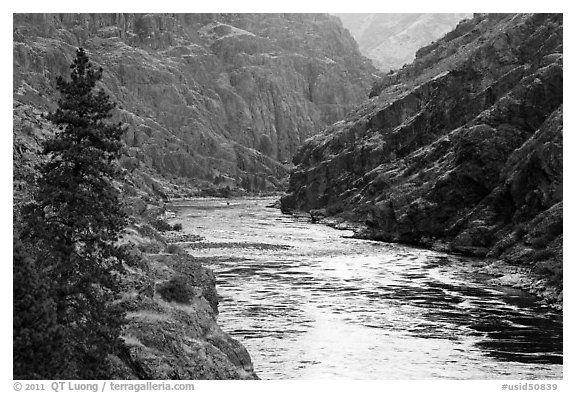 Wild portion of Snake River. Hells Canyon National Recreation Area, Idaho and Oregon, USA