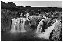 Shoshone Falls site. Idaho, USA ( black and white)