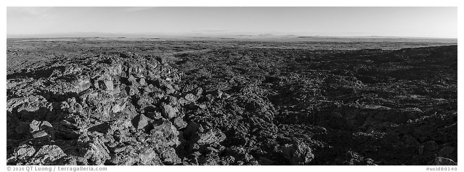 Pilar Butte. Craters of the Moon National Monument and Preserve, Idaho, USA (black and white)