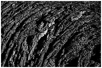 Hardened Lava, Craters of the Moon National Monument. Idaho, USA ( black and white)