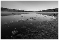 Hyatt Lake. Cascade Siskiyou National Monument, Oregon, USA ( black and white)