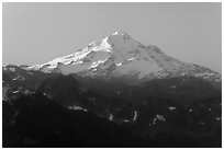 Glacier Peak, early morning. Washington ( black and white)