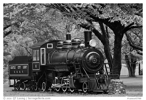 Seattle City Light locomotive, Newhalem. Washington