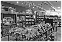 Fruit confectionery, Liberty Orchards store, Cashmere. Washington (black and white)
