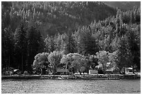 Lucerne landing, Lake Chelan. Washington ( black and white)
