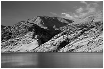 Hills bordering Lake Chelan. Washington ( black and white)