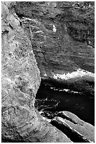 Sea cliffs, Cape Flattery, Olympic Peninsula. Olympic Peninsula, Washington ( black and white)