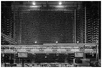 Core of the first large scale nuclear reactor, Hanford Unit, Manhattan Project National Historical Park. Washington ( black and white)