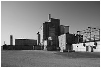 Nuclear reactor B, Hanford Unit, Manhattan Project National Historical Park. Washington ( black and white)