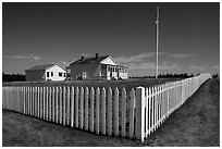 American Camp, San Juan Island National Historical Park, San Juan Island. Washington ( black and white)