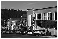 Street, Friday Harbor, San Juan Island. Washington ( black and white)