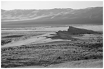 Sand dunes from a distance, Hanford Reach National Monument. Washington ( black and white)