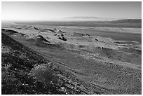 Columbia River and Rattlesnake Mountain, Hanford Reach National Monument. Washington ( black and white)