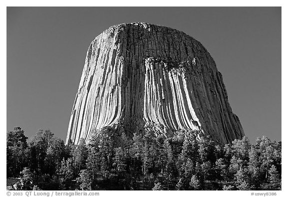 Volcanic Neck, Devils Tower National Monument. Wyoming, USA