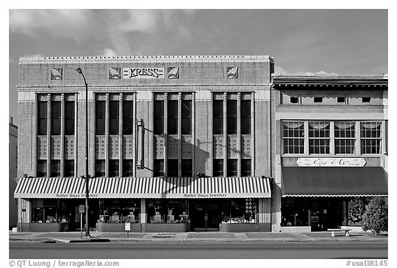 Historic store buildings. Selma, Alabama, USA