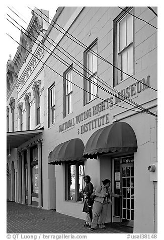 Entrance of National Voting Rights Museum. Selma, Alabama, USA