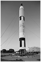 American Rockets, National Aeronautics and Space Administration Flight Center. Cape Canaveral, Florida, USA (black and white)