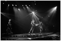 Characters on scene, Circus show, Walt Disney World. Orlando, Florida, USA ( black and white)