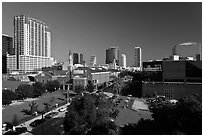Downtown skyline. Orlando, Florida, USA (black and white)