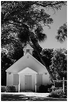 Chapel by the Sea, Captiva Island. Florida, USA ( black and white)