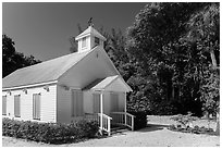 Captiva Chapel by the Sea, Captiva Island. Florida, USA (black and white)