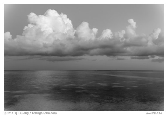 Thunderstorm clouds at dusk, Little Duck Key. The Keys, Florida, USA