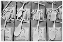 Close-up of key lime pie mixes. Key West, Florida, USA ( black and white)