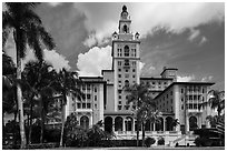 Coral Gables Biltmore Hotel. Coral Gables, Florida, USA ( black and white)