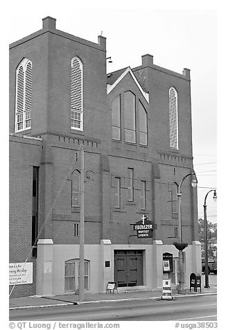 Historic Ebenezer Baptist Church, Martin Luther King National Historical Site. Atlanta, Georgia, USA