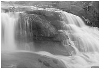 Waterfall at sunrise in High Falls State Park. Georgia, USA ( black and white)