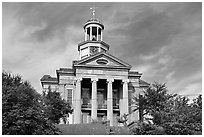Historic courthouse museum. Vicksburg, Mississippi, USA ( black and white)