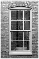 Coca Cola memorabilia seen from window. Vicksburg, Mississippi, USA (black and white)