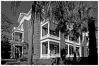 Calhoon Mansion. Charleston, South Carolina, USA ( black and white)