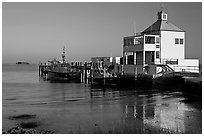Harbor house, late afternoon. Charleston, South Carolina, USA ( black and white)