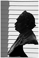 Robert Smalls memorial. Beaufort, South Carolina, USA ( black and white)