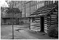 Fort Nashborough. Nashville, Tennessee, USA (black and white)